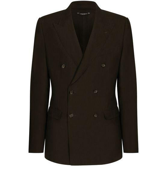 Taormina in linen double-breasted jacket by DOLCE&GABBANA