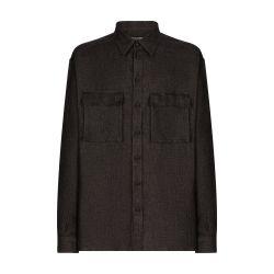 Textured linen Hawaiian shirt by DOLCE&GABBANA