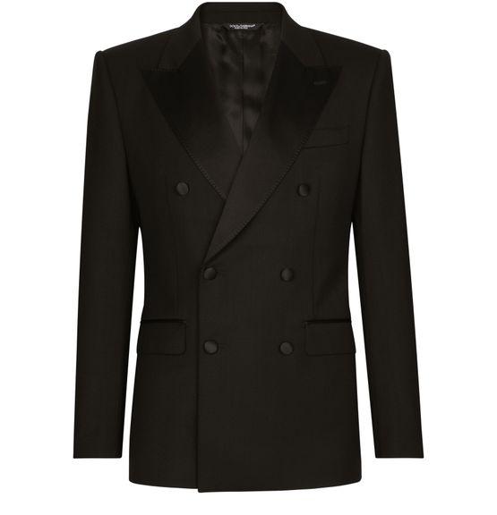 Three-piece Sicilia-fit suit in stretch wool by DOLCE&GABBANA