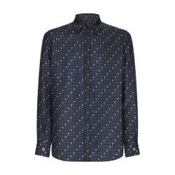 Tie print silk Martini-fit shirt by DOLCE&GABBANA
