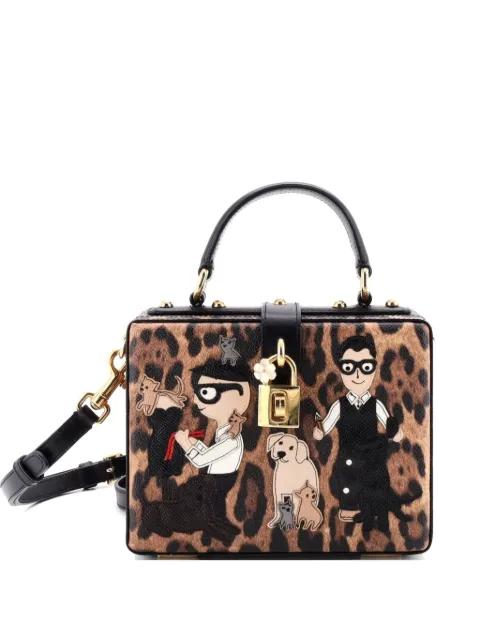 Treasure Box Bag Patchwork Saffiano Leather Small satchel by DOLCE&GABBANA 