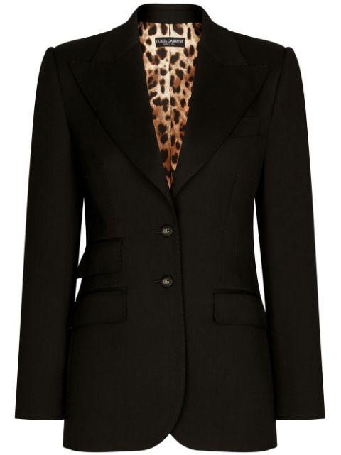 Turlington gabardine single-breasted blazer by DOLCE&GABBANA