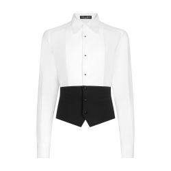 Tuxedo shirt with vest bottom by DOLCE&GABBANA