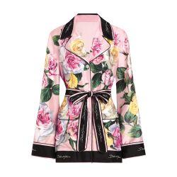 Twill pajama shirt with print by DOLCE&GABBANA