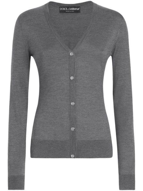 V-neck buttoned cardigan by DOLCE&GABBANA