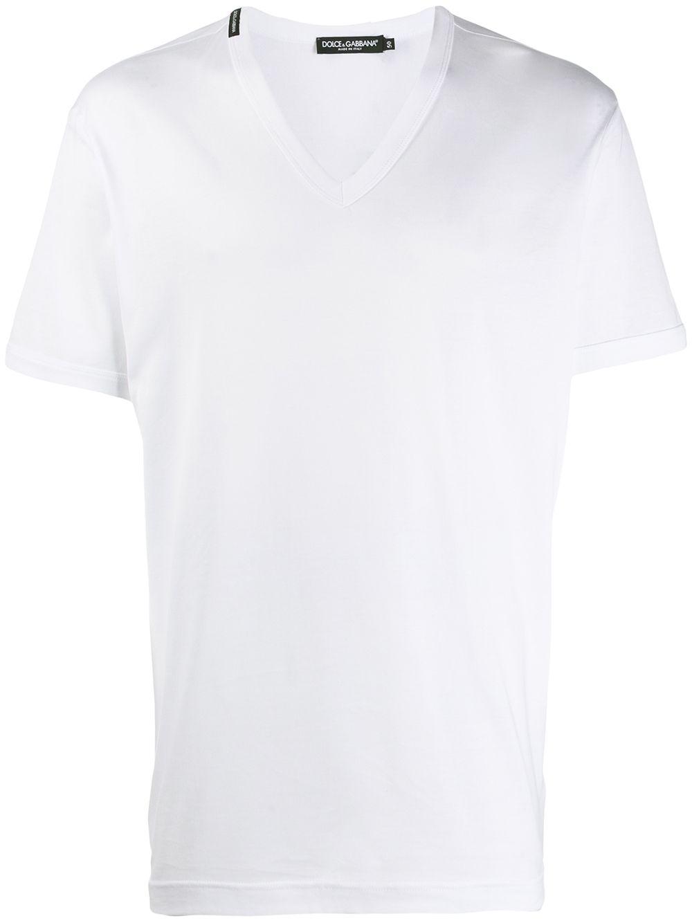 V-neck cotton T-shirt by DOLCE&GABBANA