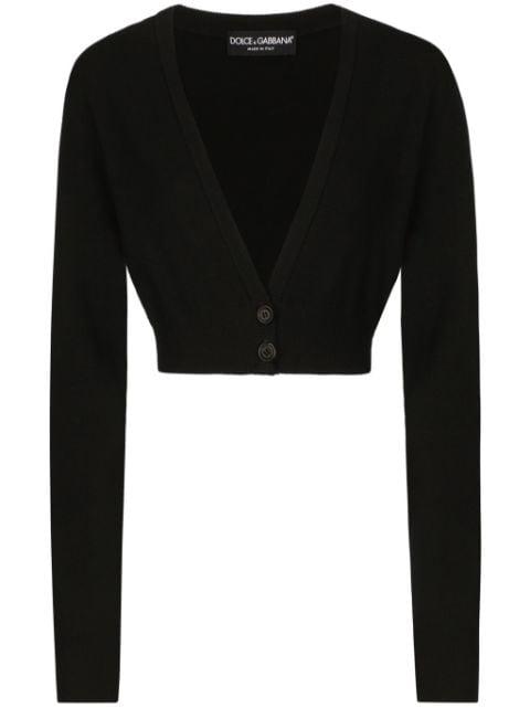 V-neck cropped cardigan by DOLCE&GABBANA