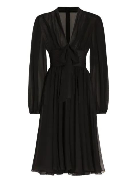 V-neck midi dress by DOLCE&GABBANA