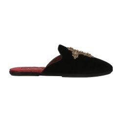 Velvet open-back slippers by DOLCE&GABBANA
