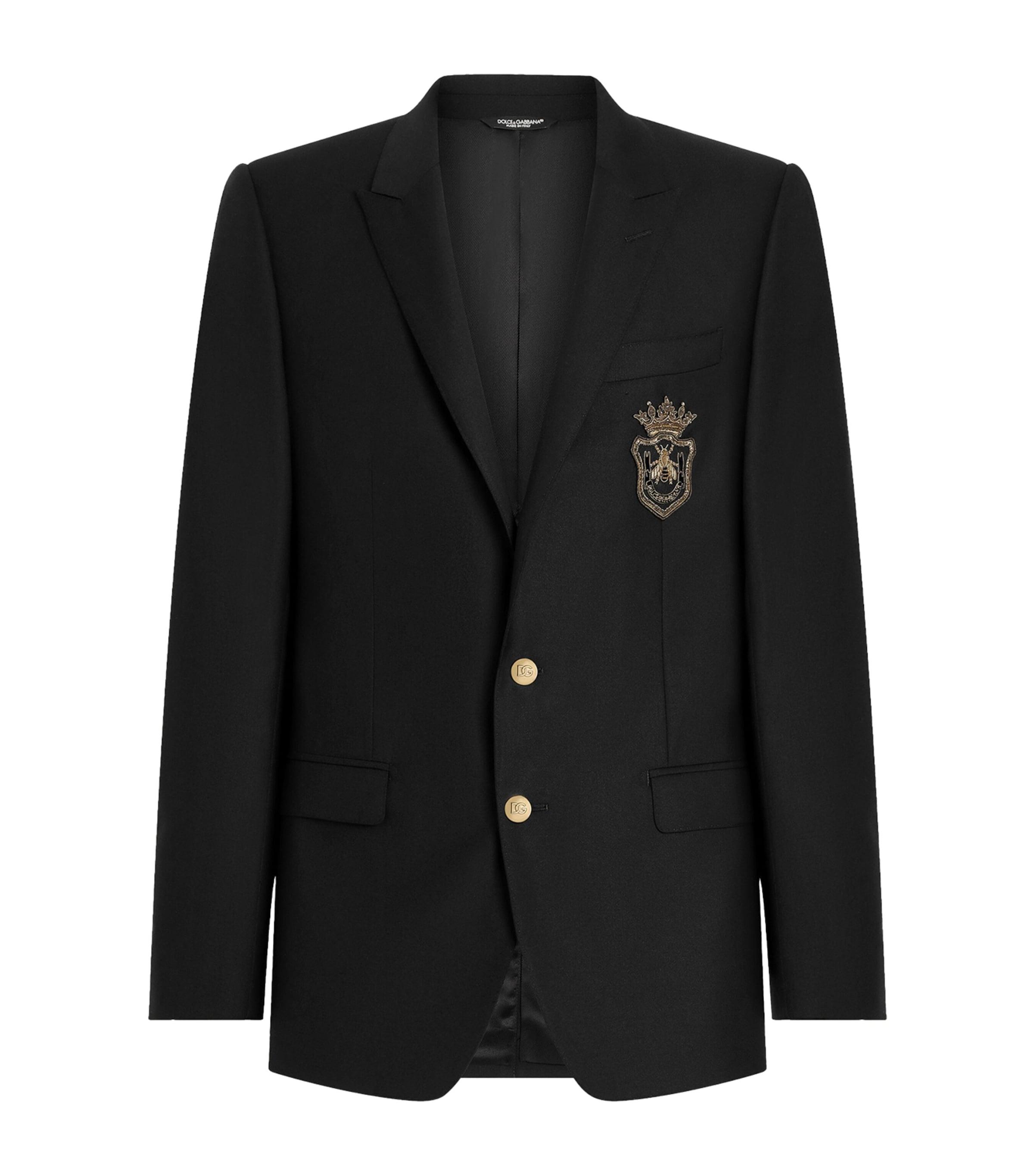 Virgin Wool-Silk Blazer by DOLCE&GABBANA