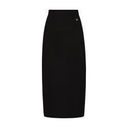 Viscose knit pencil skirt with logo by DOLCE&GABBANA