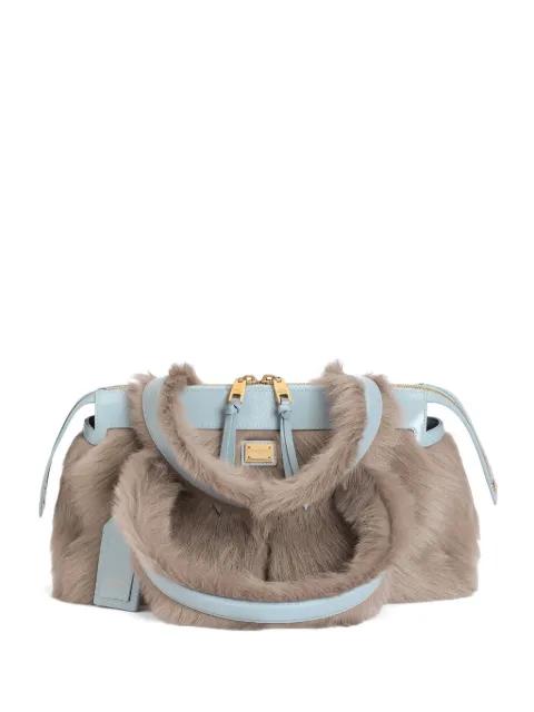 Vittoria shoulder bag in shearling and calfskin by DOLCE&GABBANA
