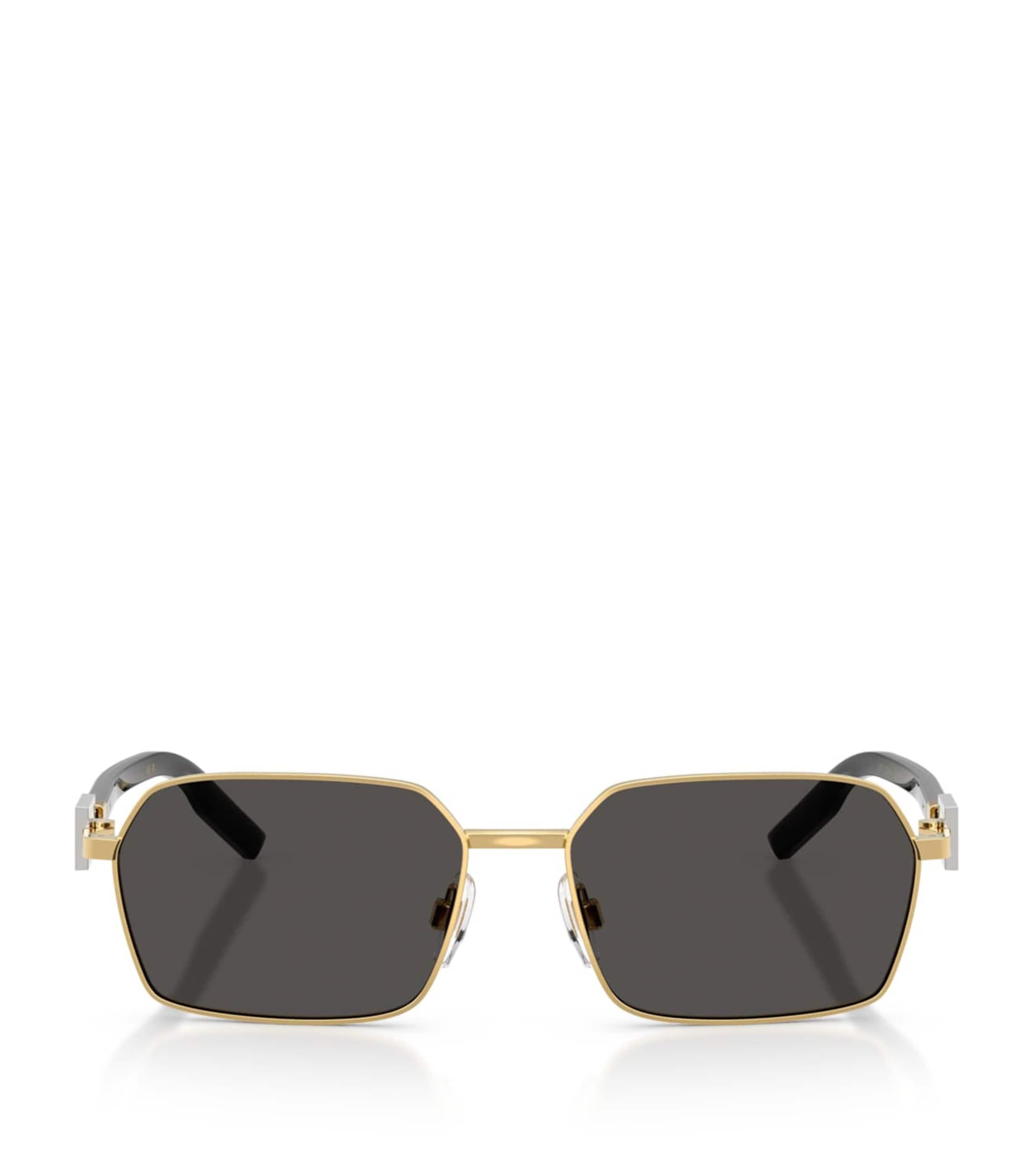 Wire-Frame Rectangular Sunglasses by DOLCE&GABBANA
