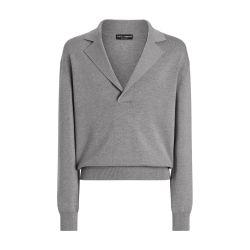 Wool V-neck sweater DG embroidery by DOLCE&GABBANA
