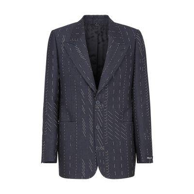 Wool and silk Martini-fit tuxedo suit by DOLCE&GABBANA