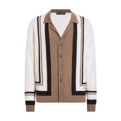Wool cardigan with DG embroidery by DOLCE&GABBANA