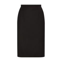 Wool crepe midi pencil skirt by DOLCE&GABBANA