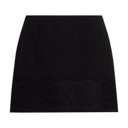 Wool crepe mini skirt by DOLCE&GABBANA