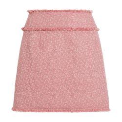 Wool raschel tweed miniskirt by DOLCE&GABBANA