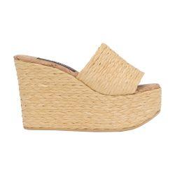 Woven raffia wedges by DOLCE&GABBANA