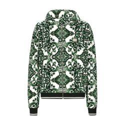 Zip-up hoodie with majolica print by DOLCE&GABBANA