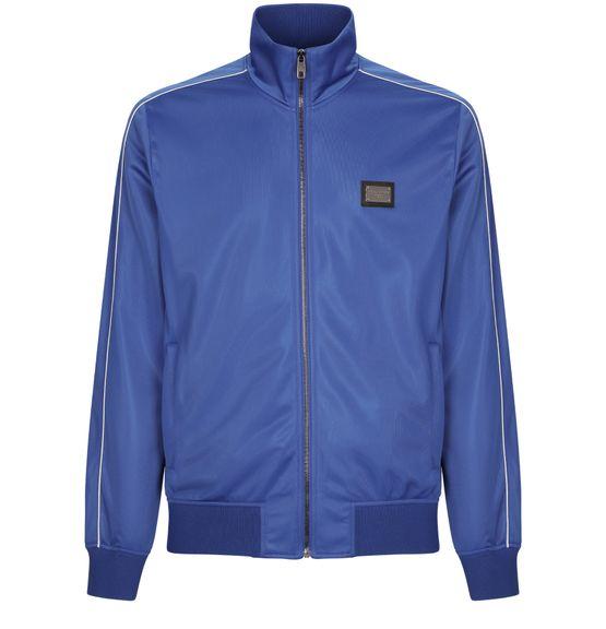 Zip-up triacetate sweatshirt by DOLCE&GABBANA