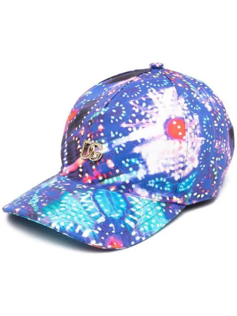 abstract-print cotton-blend cap by DOLCE&GABBANA