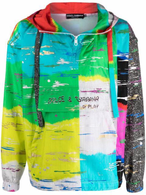 abstract-print logo hoodie by DOLCE&GABBANA
