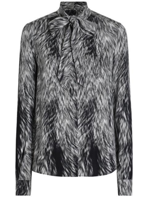 animal-print blouse by DOLCE&GABBANA
