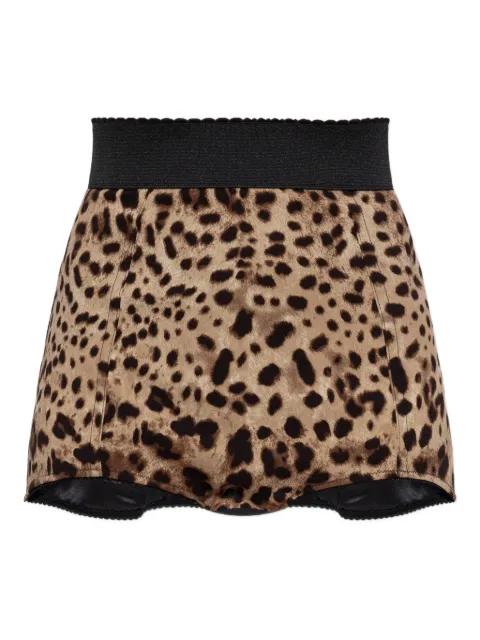 animal-print shorts by DOLCE&GABBANA