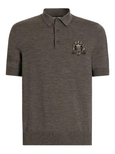 appliqué short-sleeve polo shirt by DOLCE&GABBANA