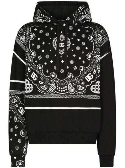 bandana-print hoodie by DOLCE&GABBANA