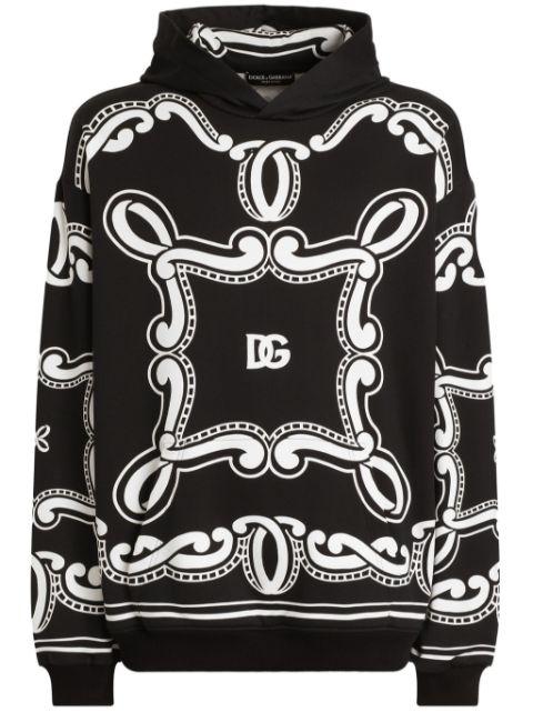 bandana-print hoodie by DOLCE&GABBANA