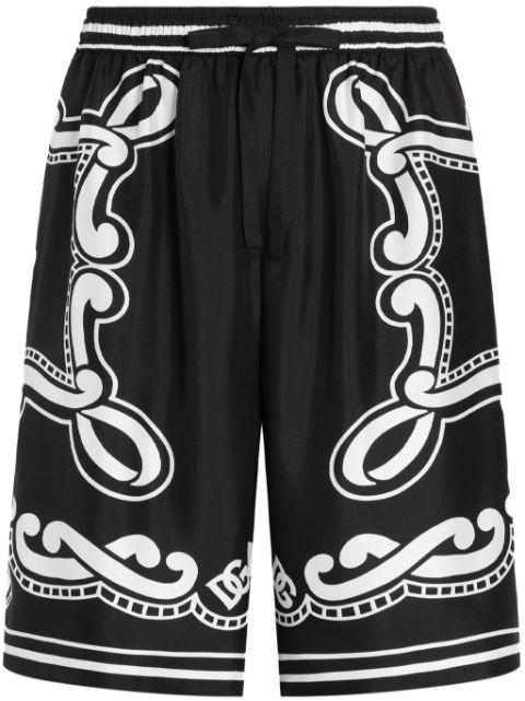 bandana-print shorts by DOLCE&GABBANA