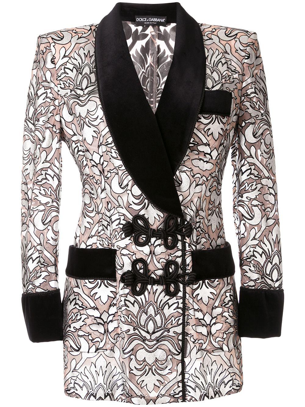 baroque print blazer by DOLCE&GABBANA