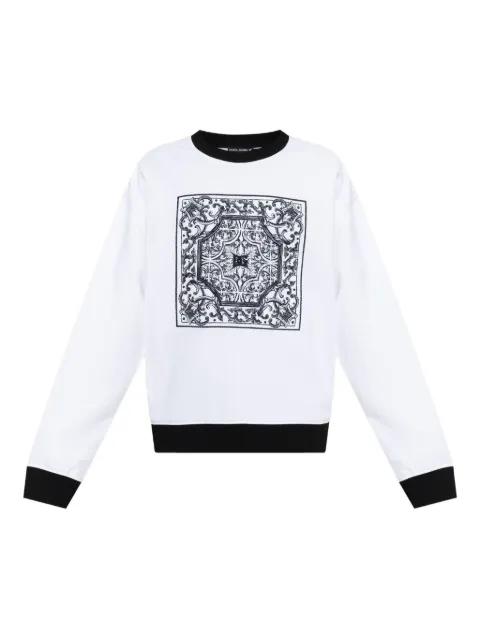 baroque-print sweatshirt by DOLCE&GABBANA