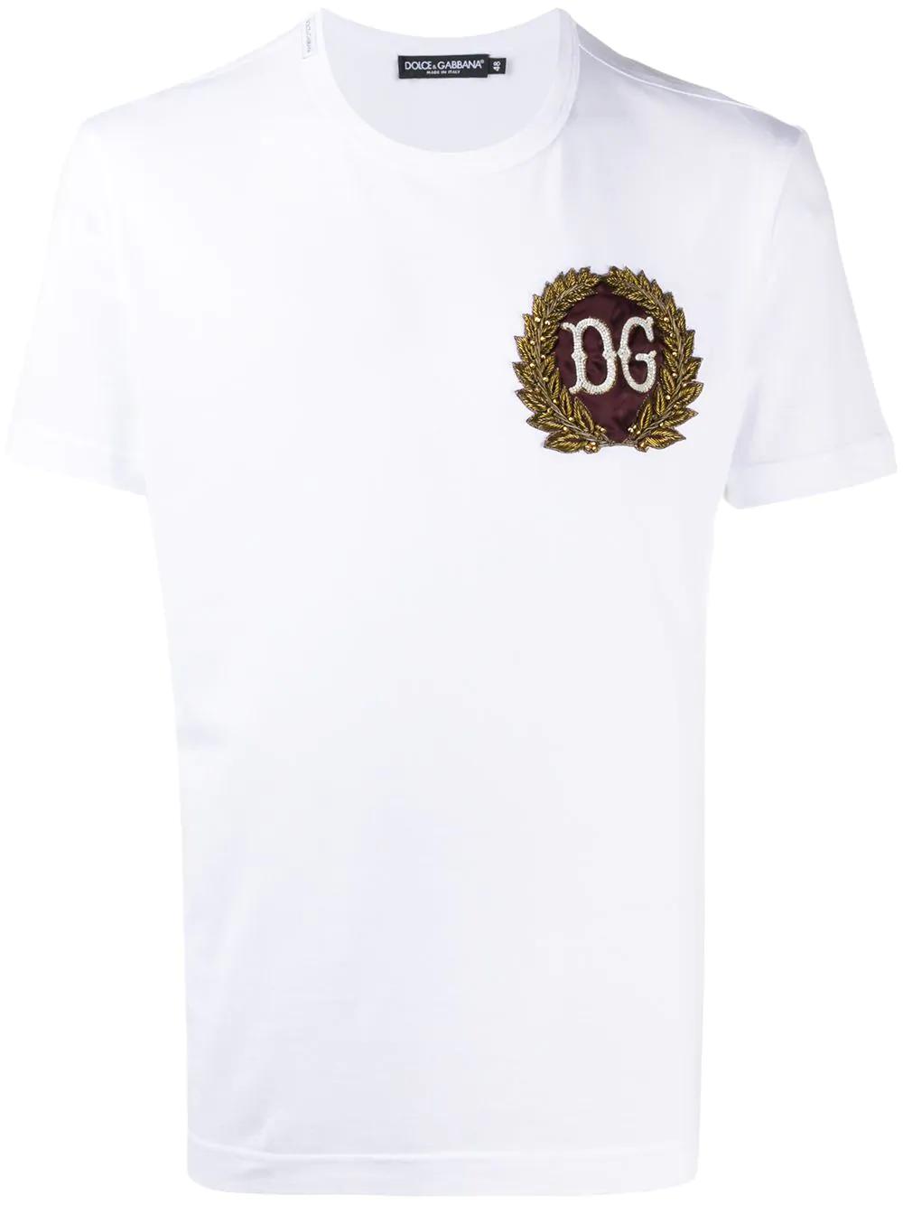 beaded logo T-shirt by DOLCE&GABBANA