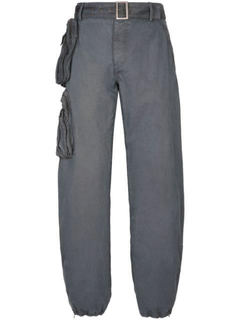belted cargo trousers by DOLCE&GABBANA