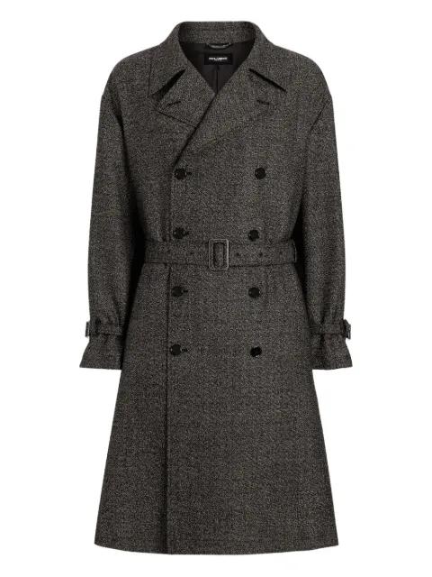 belted coat by DOLCE&GABBANA