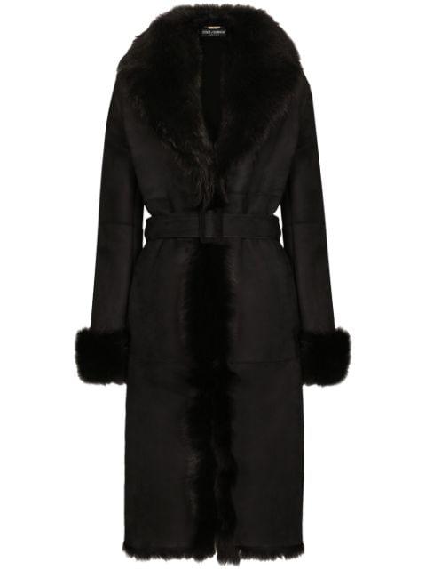 belted coat by DOLCE&GABBANA