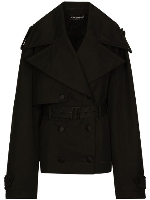 belted double-breasted jacket by DOLCE&GABBANA
