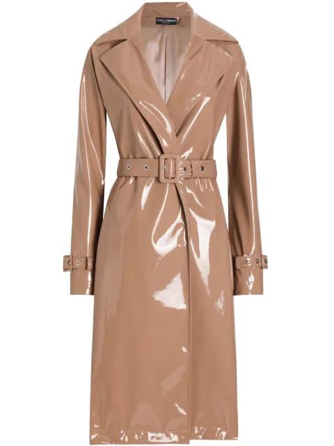 belted trench coat by DOLCE&GABBANA
