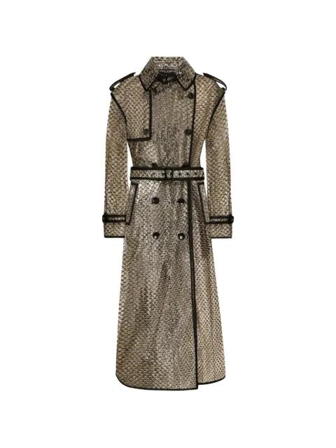 belted trench coat by DOLCE&GABBANA