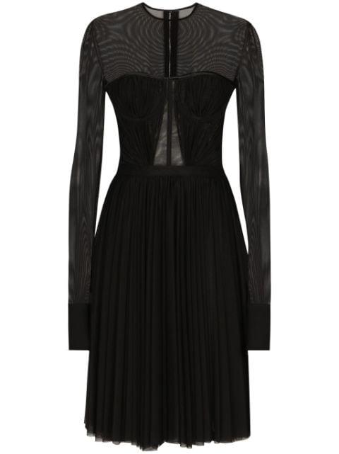 black mini dress by DOLCE&GABBANA