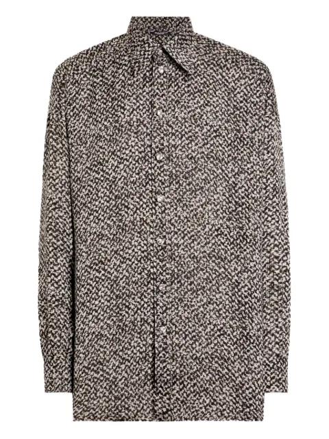 bouclé-print shirt by DOLCE&GABBANA