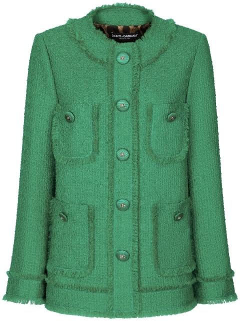 bouclé tweed jacket by DOLCE&GABBANA