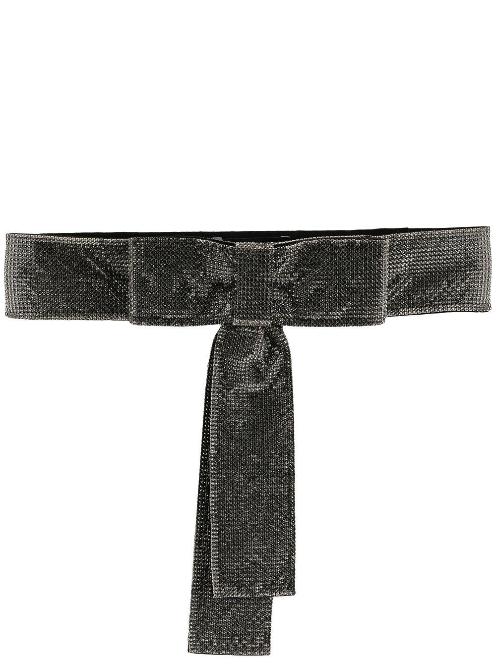 bow-detail crystal mesh belt by DOLCE&GABBANA