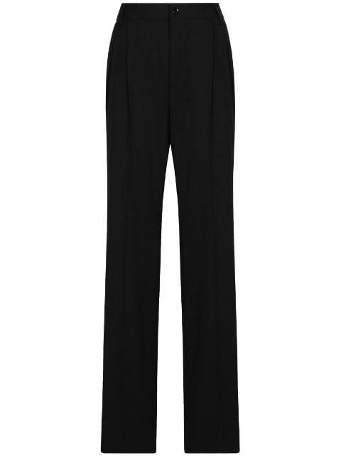 box-pleat high-waisted trousers by DOLCE&GABBANA