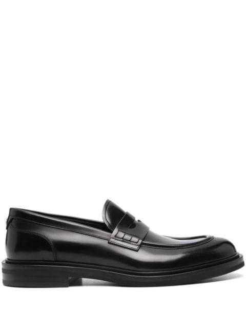 brushed leather loafers by DOLCE&GABBANA