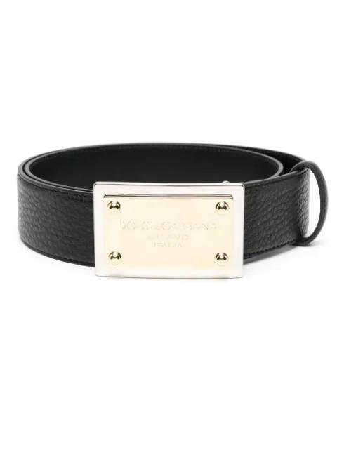 buckled leather belt by DOLCE&GABBANA